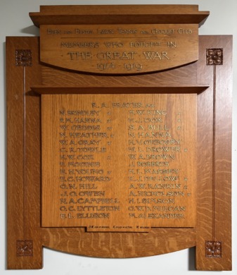 World War 1 Roll of Honour, 1914-1919