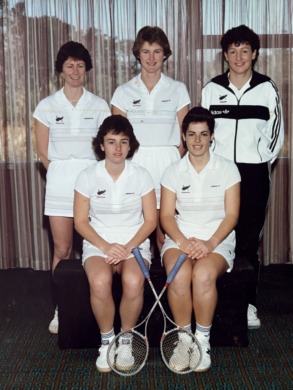 NZSRA Womens Squash Team Winners of the Test Series against Australia, 1986