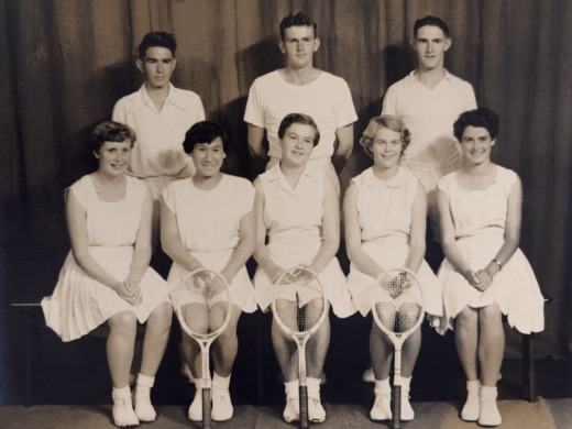 Club members at the NZ Junior Championships, 1954