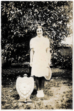 Winner of Grimshaw Shield for Ladies Handicap Singles, 1941-1945
