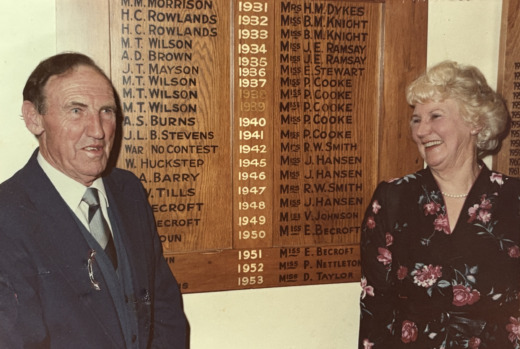Jack Mason and Ena Ellison, 1986