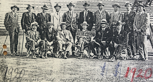 Davis Cup officials and Umpires when USA played Australasia, 1920
